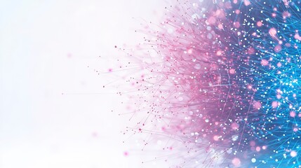 Poster - An abstract background featuring colorful particles and gradients, creating a vibrant and dynamic visual effect.