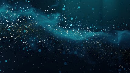 a clear photo of a blue and black background with shining dots on top