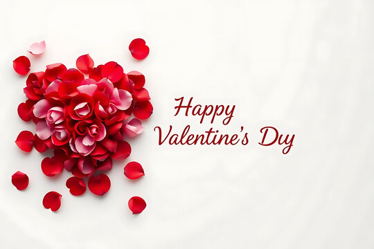 Happy valentine's day. with creative love composition of the hearts. Vector illustration
