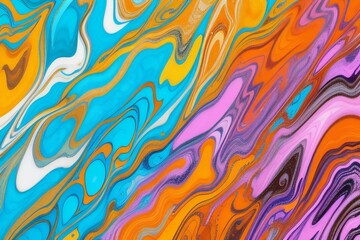 Wall Mural - Marble ink colorful marble pattern texture abstract background