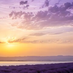 Wall Mural - sunset over the sea