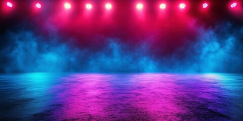 Wall Mural - abstract neon lighting with shades of pink and blue