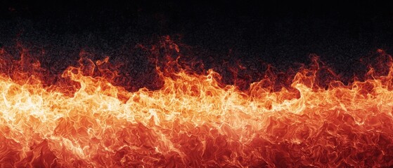 Sticker - Intense Flames and Fire Background for Creative Projects