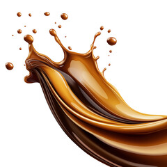 Poster - Splashing coffee forming a beautiful and dynamic swirl