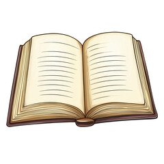 Poster - Open book showing blank pages inviting readers to write their story