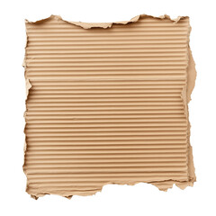 Poster - Piece of torn cardboard creating a textured background
