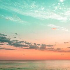 Wall Mural - sunset in the sea