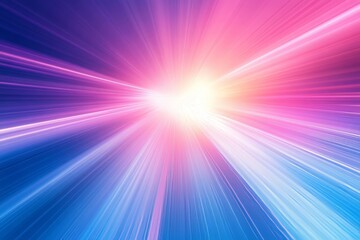 Poster - Abstract blue and pink gradient background featuring blurred lines.