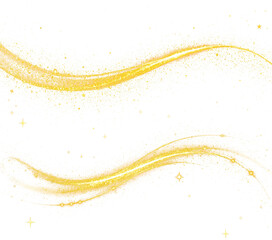 Wall Mural - golden glitter curve shiny sparkling gold glitter curve radiant glow