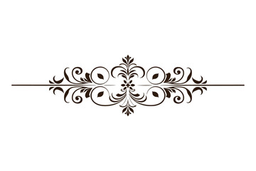 Wall Mural - hand-drawn vector dividers. lines, borders, and laurels set. frame border ornament. the decor line d