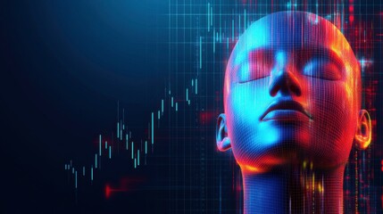 Poster - Vibrant Abstract Finance Visualization with Clean Lines