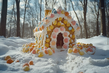 Canvas Print - Gingerbread House