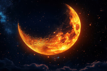 Wall Mural - ramadan moon