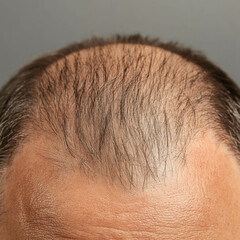 Poster - Top Of balding Head Isolated