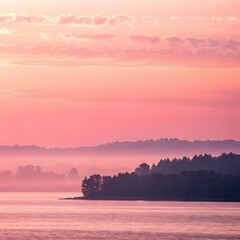 Wall Mural - sunset over the sea