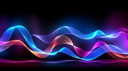 Poster - Captivating flickering light dance on dark canvas  a mesmerizing display of movement and glow