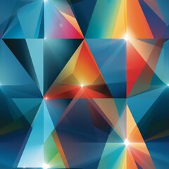 Poster - Abstract background with intersecting light reflections creating unique patterns and flare effects