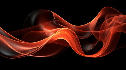Poster - Captivating dance of light  a mesmerizing display of flickering glow on a dark canvas