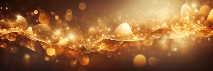 Poster - Colorful light flares on dark background creating a festive atmosphere with marsh and orange shades