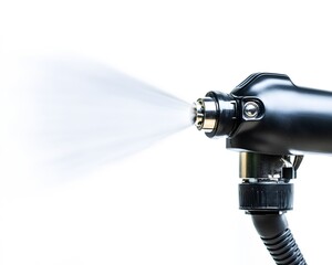 Poster - A close-up of a high-pressure spray nozzle in action, showcasing the precision and efficiency of industrial tools