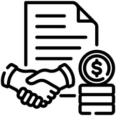 Poster - Business Contract Icon