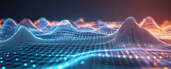 Poster - Abstract technology backdrop. Advanced tech interface