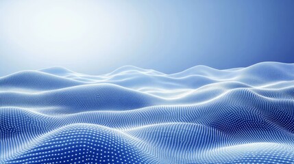 Fototapete - Futuristic abstract blue background featuring low poly network of dots and lines for design projects