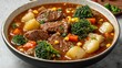 © Bejo - Hearty beef stew with potatoes, broccoli, and corn.