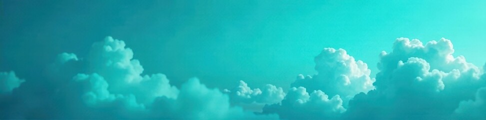deep teal to powder blue gradient, subtle clouds, background, shade, photography