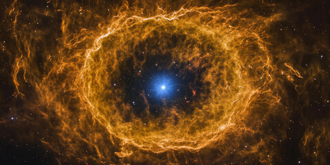 Aufkleber - Cosmic view of a stellar nebula in deep space