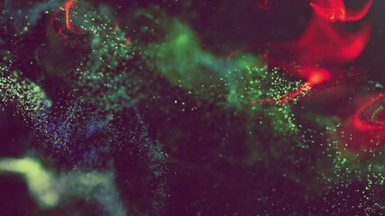 Wall Mural - abstract background wave particles glow