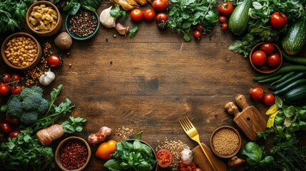 vegetable table background