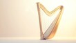 © milenialdesastudio - Golden harp on light background.