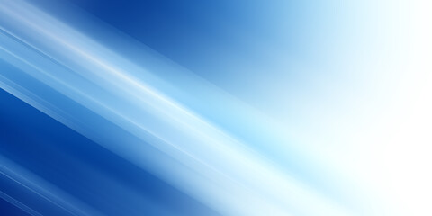 Poster - abstract smooth blue background design template blurry blue white speed line gradient background wit