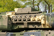© ZenitX - Modern German-made Leopard 2A4 tank camouflaged turret equipped with fog launchers