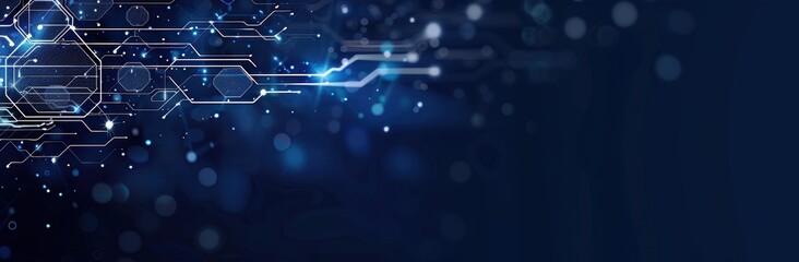Aufkleber - Abstract Digital Network Circuitry Background Design
