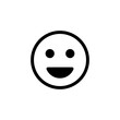 © LUNARA - Smile icon logo design. smile emoticon icon. feedback sign and symbol