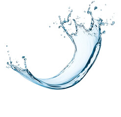 Aufkleber - High-Quality PNG water splash on white background