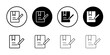 © Devayat - Agreement icon Thin line vector illustration set