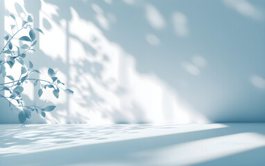Poster - Serene Minimalist Studio: Light, Shadow, and Tranquility