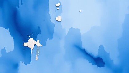 Poster - Abstract Blue Background With Silver Paint Splashes