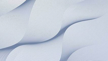 Poster - Abstract white decorative background Lines shape texture design vector