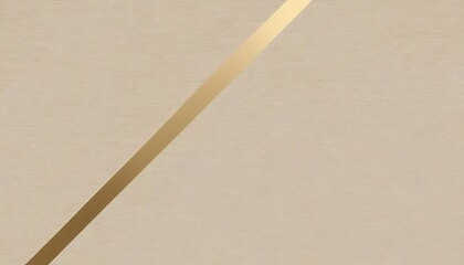Poster - Beige Textured Background With Diagonal Gold Stripe