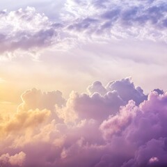 Wall Mural - blue sky with clouds