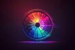 © Rashidi - Colorful Wheel Design in Minimalistic 2D Style