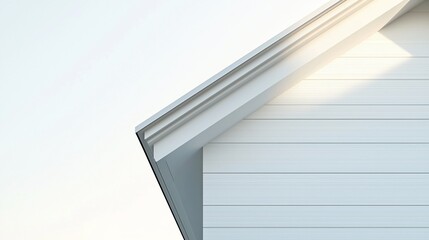Poster - White house roof and siding detail.