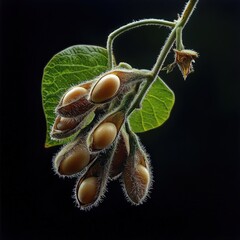 Poster - Soybean Pods Close-Up