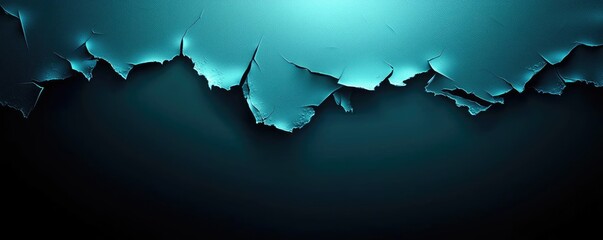Poster - Torn abstract background concept. Abstract wave design with gradient shades, perfect for modern backgrounds or digital art.