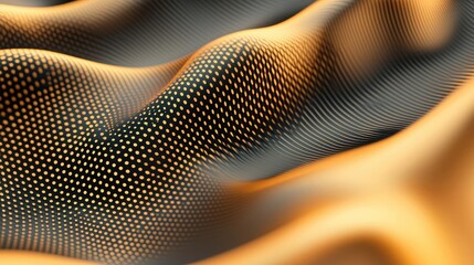 Poster - Noise abstract background idea. Abstract vibrant background with dynamic waves and dotted patterns in warm colors.