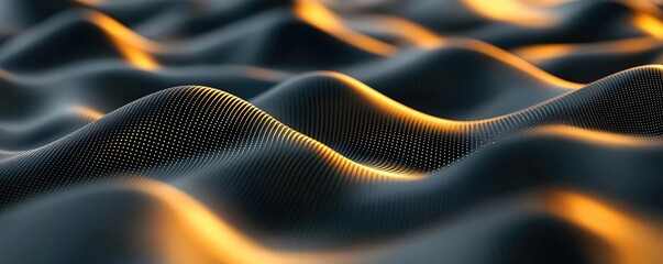 Poster - Noise abstract background idea. Abstract wavy texture with warm light creating a serene and dynamic visual effect.